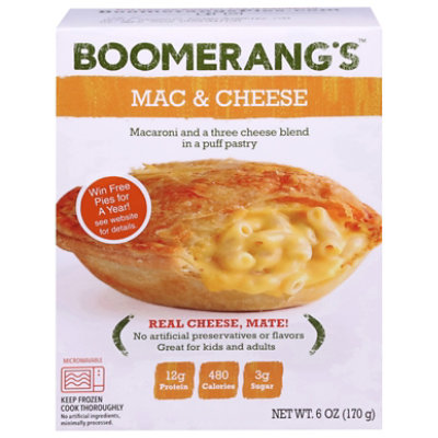 Boomerangs Entree Natural Macaroni Chs - 6 Oz