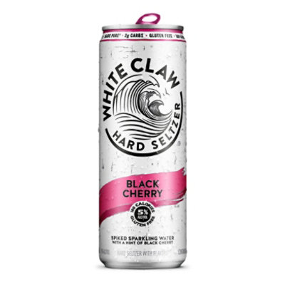 White Claw Beer Hard Seltzer Black Cherry - 6-12 Fl. Oz. - Image 5