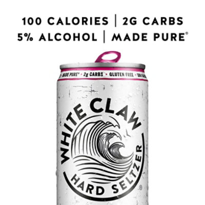 White Claw Beer Hard Seltzer Black Cherry - 6-12 Fl. Oz. - Image 3