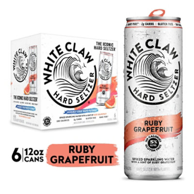 White Claw Hard Seltzer In Cans - 6-12 Fl. Oz.