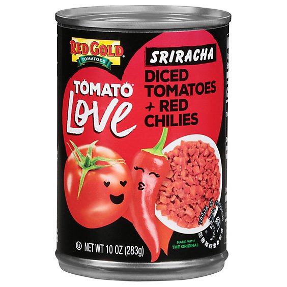 Red Gold Tomato Love Diced Tomatoes & Red Chilies Sriracha - 10 Oz
