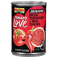 Red Gold Tomato Love Diced Tomatoes & Red Chilies Sriracha - 10 Oz - Image 1
