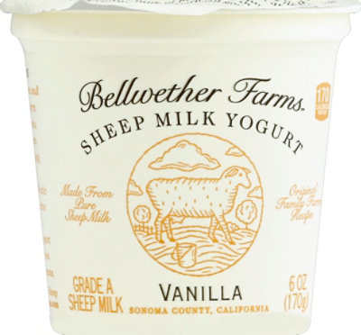 Bellwether Farms Yogurt Sheep Vanilla - 6 Oz