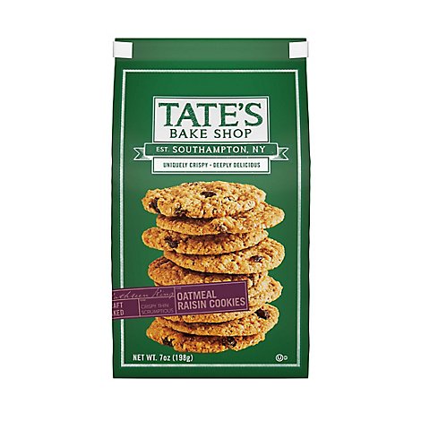 Tates Bake Shop Cookies Oatmeal Raisin - 7 Oz