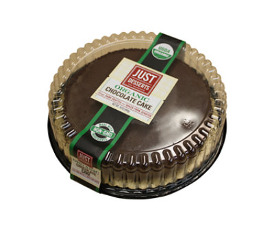 Just Desserts Cake 8 Inch Organic Chocolate - Each