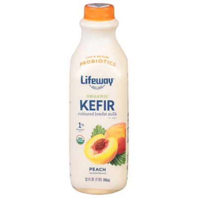 Lifeway Organic Lowfat Peach Kefir - 32 Oz - Image 2