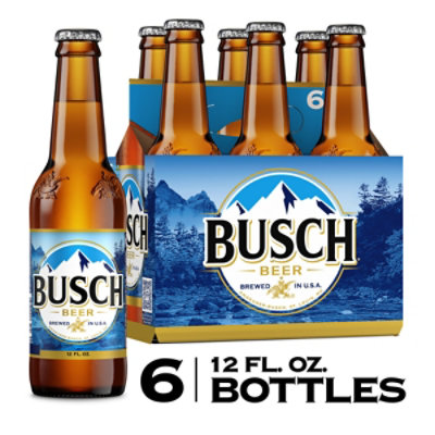 Busch Beer In Bottles - 6-12 Fl. Oz. - Image 1