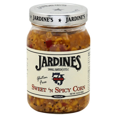 Jardines Relish Medium Sweet n Spicy Corn - 16 Oz