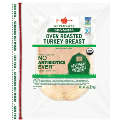 Applegate Organic Oven Roasted Turkey Breast - 6 Oz