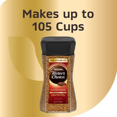 NESCAFE Tasters Choice Coffee Instant House Blend Jar  - 7 Oz - Image 4