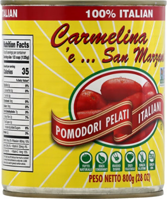 Carmelina e San Marzano Tomatoes Peeled Italian - 28 Oz - Image 6