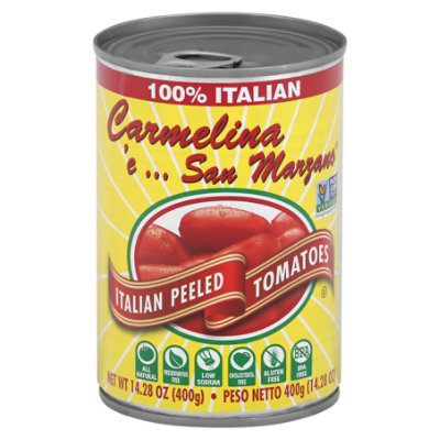 Carmelina e San Marzano Italian Whole Tomatoes - 14.28 Oz - Image 1