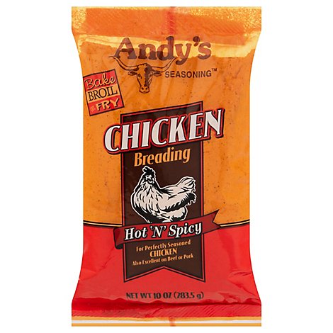 Andys Seasoning Hot Chicken Breading - 10 Oz