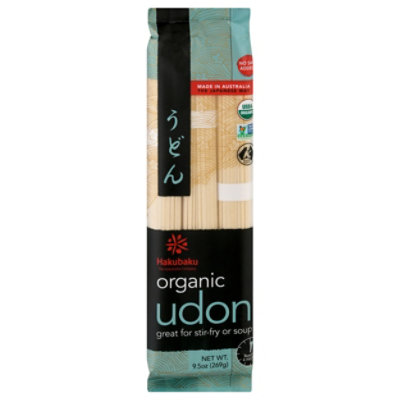 Haku Noodle Wht Udon Org - 9.5 Oz - Image 3