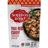 Saffron Road Simmer Sauce Halal Thai Red Curry High Heat - 7 Oz - Image 1