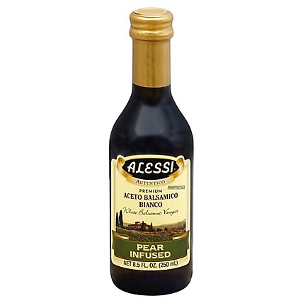 Alessi Pear Infused White Balsamic Vinegar - 8.5 Fl. Oz. - Image 1