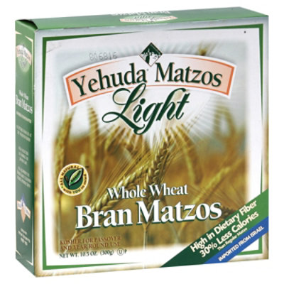 Yehu Matzo Whlwht Lite Bran - 10.5 Oz