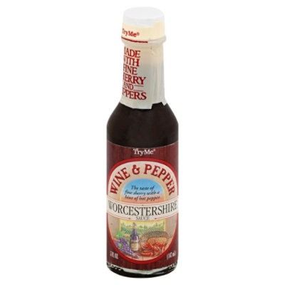 TryMe Sauce Worcestershire Wine & Pepper - 5 Fl. Oz.