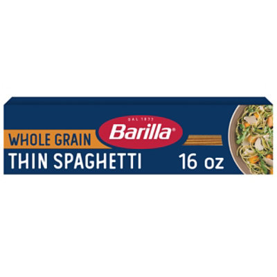 Barilla Whole Grain Thin Spaghetti Pasta - 16 Oz - Image 1