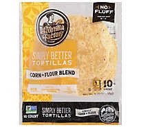 La Tortilla Factory Tortillas Corn+Flour 50/50 Stoneground Bag 10 Count - 11.29 Oz