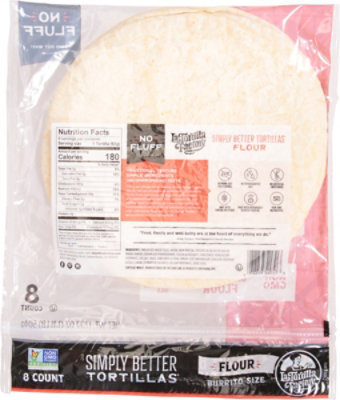 La Tortilla Factory Tortillas Flour Burrito Size Bag 8 Count - 17.77 Oz - Image 6