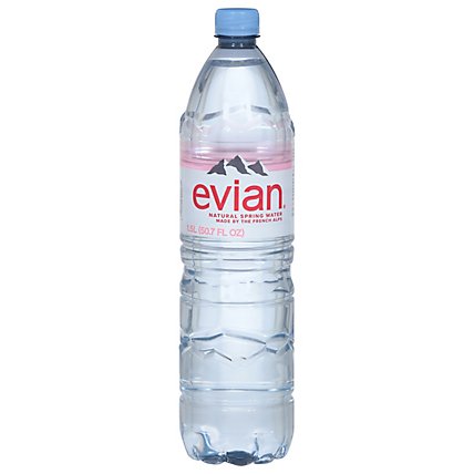 evian Natural Spring Water Bottle - 1.5 Liter - Image 1