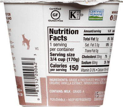 Redw Yogurt Goat Milk Vanilla - 6 Oz - Image 6