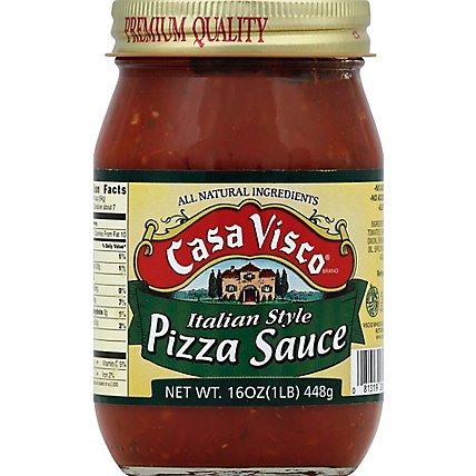 Casa Visco Pizza Sauce Italian Style Jar - 16 Oz - Image 2