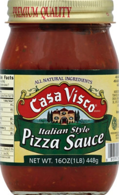 Casa Visco Pizza Sauce Italian Style Jar - 16 Oz - Image 2