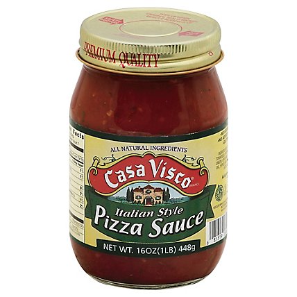 Casa Visco Pizza Sauce Italian Style Jar - 16 Oz - Image 1