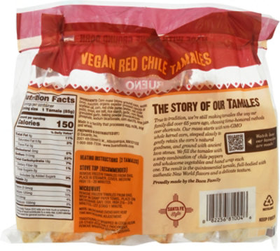 Bueno Tamale Red Chile Vegetabl - 18 Oz - Image 6