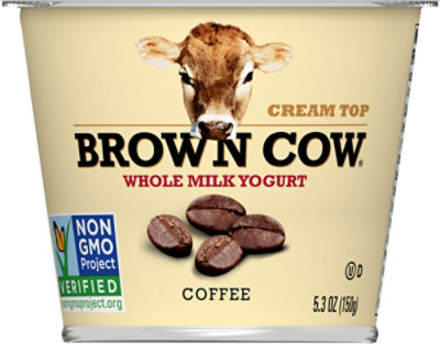 Brown Cow Cream Top Yogurt Whole Milk Coffee - 5.3 Oz - Image 2