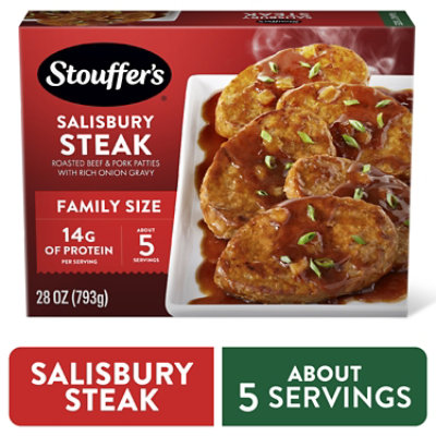 Stouffer's Family Size Salisbury Steak Frozen Meal - 28 Oz - Image 1