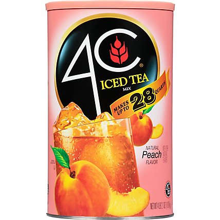 4C Foods Iced Tea Mix Peach - 70.3 Oz - Image 2