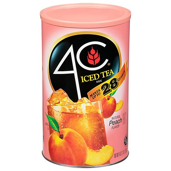 4C Foods Iced Tea Mix Peach - 70.3 Oz