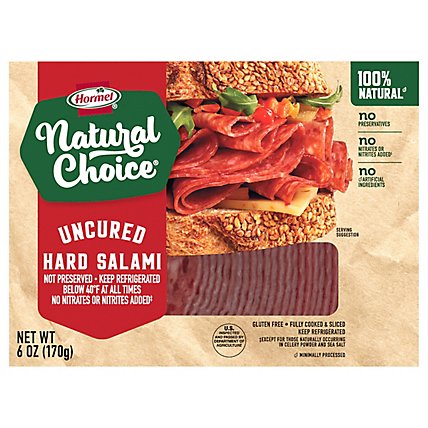 Hormel Natural Choice Salami Hard Uncured - 6 Oz - Image 3
