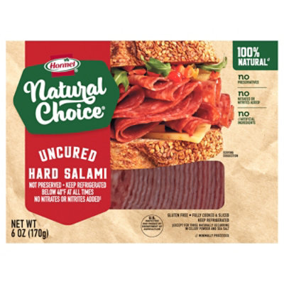 Hormel Natural Choice Salami Hard Uncured - 6 Oz