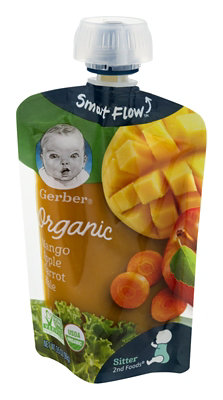Gerber 2nd Foods Organic Mango Apple Carrot Kale Baby Food Pouch - 3.5 Oz - Image 4