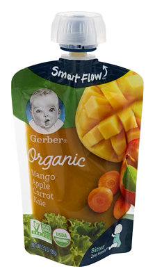 Gerber 2nd Foods Organic Mango Apple Carrot Kale Baby Food Pouch - 3.5 Oz - Image 6
