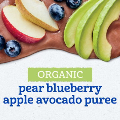 Gerber 2nd Foods Organic Pear Blueberry Apple Avocado Baby Food Pouch - 3.5 Oz - Image 3