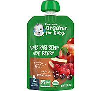 Gerber 2nd Foods Organic Apple Raspberry Acai Berry Baby Food Pouch - 3.5 Oz