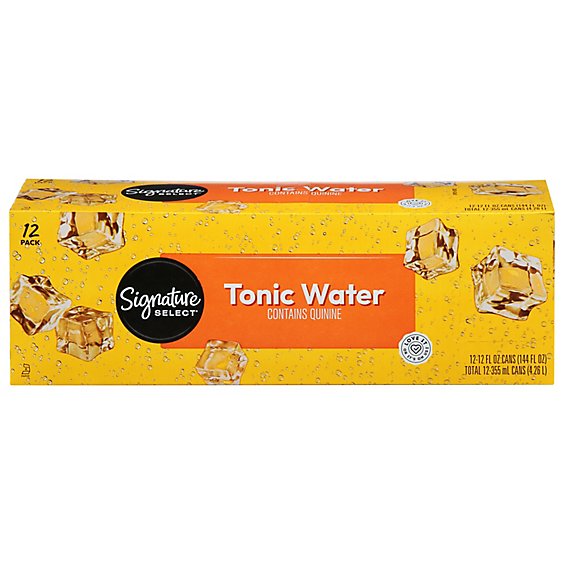 Signature SELECT Water Tonic Contains Quinine - 12-12 Fl. Oz.