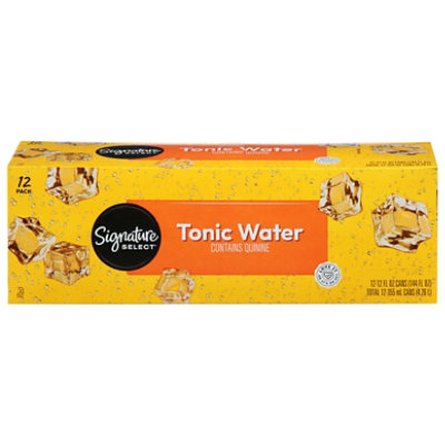 Signature SELECT Tonic Water Contains Quinine - 12-12 Fl. Oz.