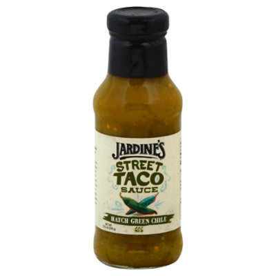 Jardines Street Taco Sauce Hatch Green Chile Medium Bottle - 10.5 Oz