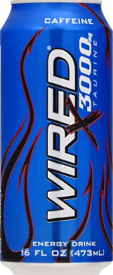 WIRED Energy Supplement Extreme Maximum Taurine - 16 Fl. Oz. - Image 2