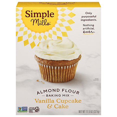 Simple Mills Almond Flour Mix Vanilla Cake - 11.5 Oz