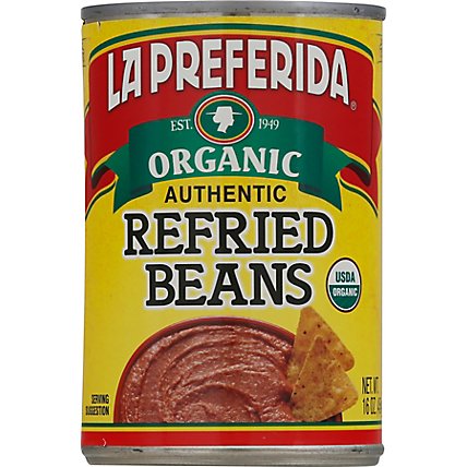La Preferida Organic Beans Refried Authentic Can - 15 Oz - Image 2