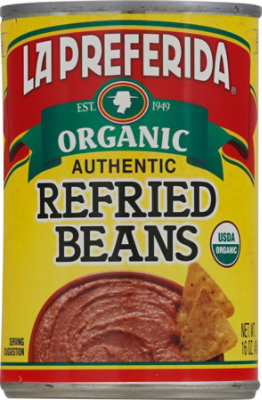 La Preferida Organic Beans Refried Authentic Can - 15 Oz - Image 2