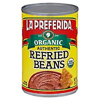 La Preferida Organic Beans Refried Authentic Can - 15 Oz - Image 1