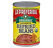La Preferida Organic Beans Refried Authentic Can - 15 Oz